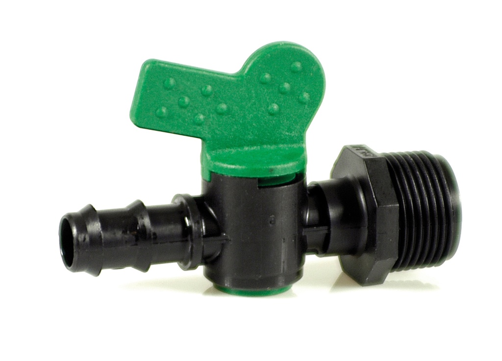 Мини-кран ЕРШ-НР для ПЭ 16 х 1/2"  Irritec